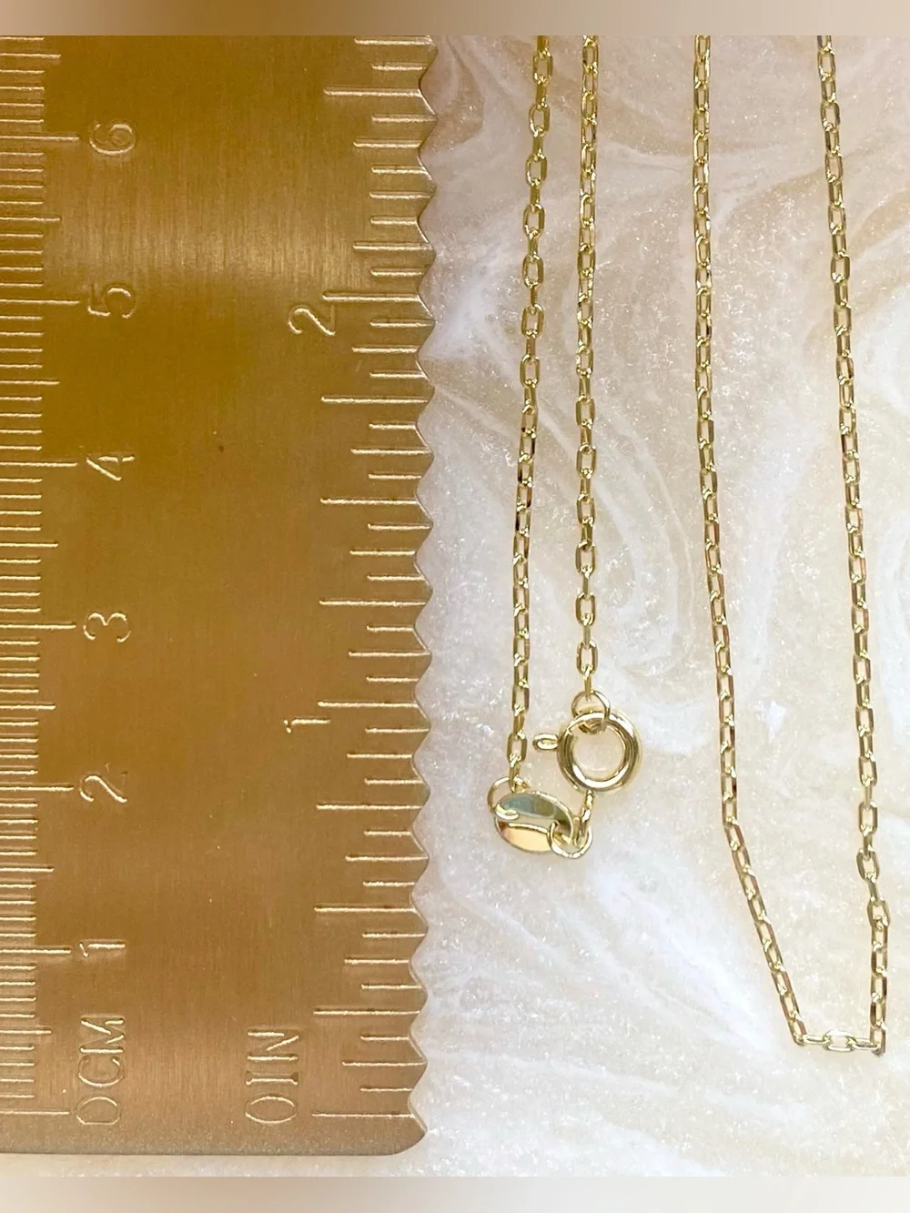 Classic Gold Paperclip Chain Necklace
